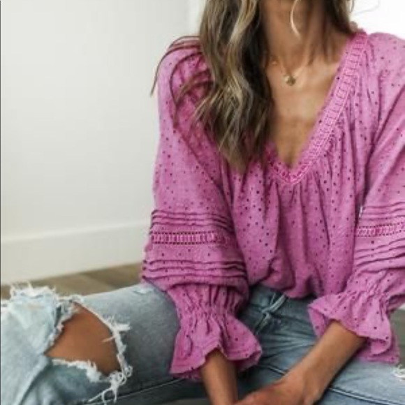 Free People Tops - Free People Darcy Eyelet Top